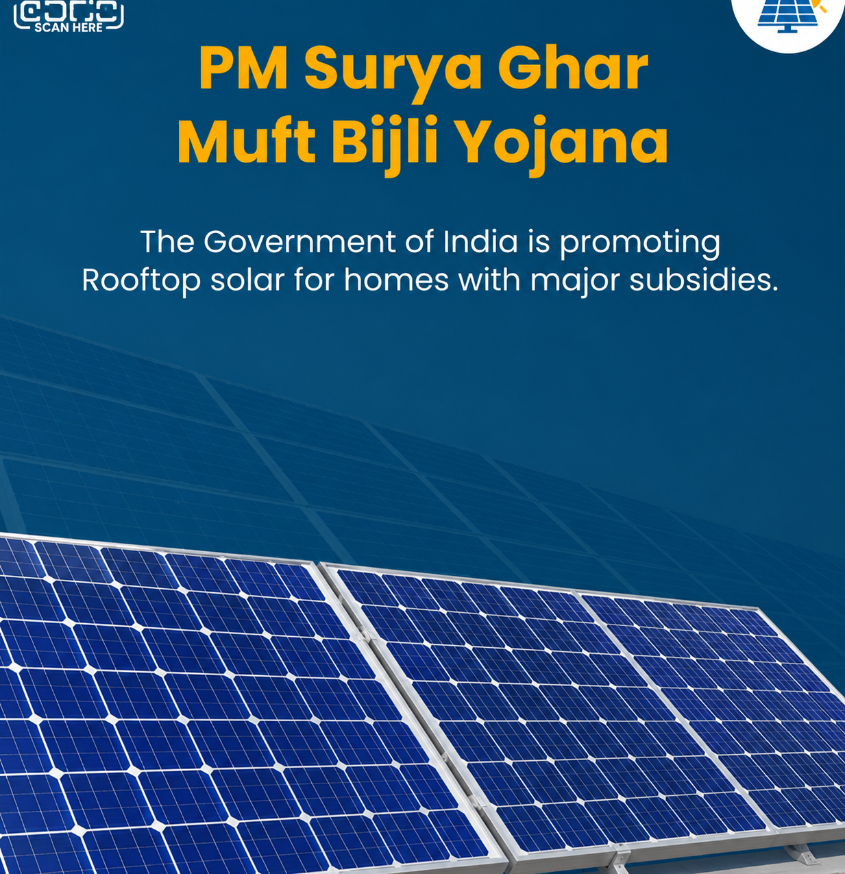 Modern House with Rooftop Solar Panels
